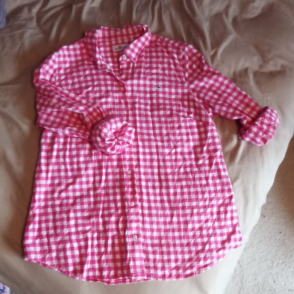 Women's Vineyard Vines gingham button up